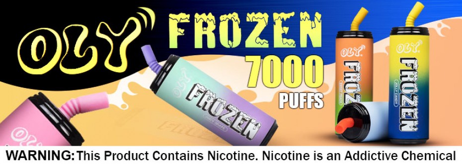 OLY Frozen Disposables - 7000 Puffs, 15 New Mixed Flavors