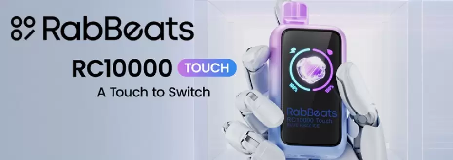 Rabbeats RC10000 Touch - A Touch to Switch, 10,000 Puff Disposable Vape