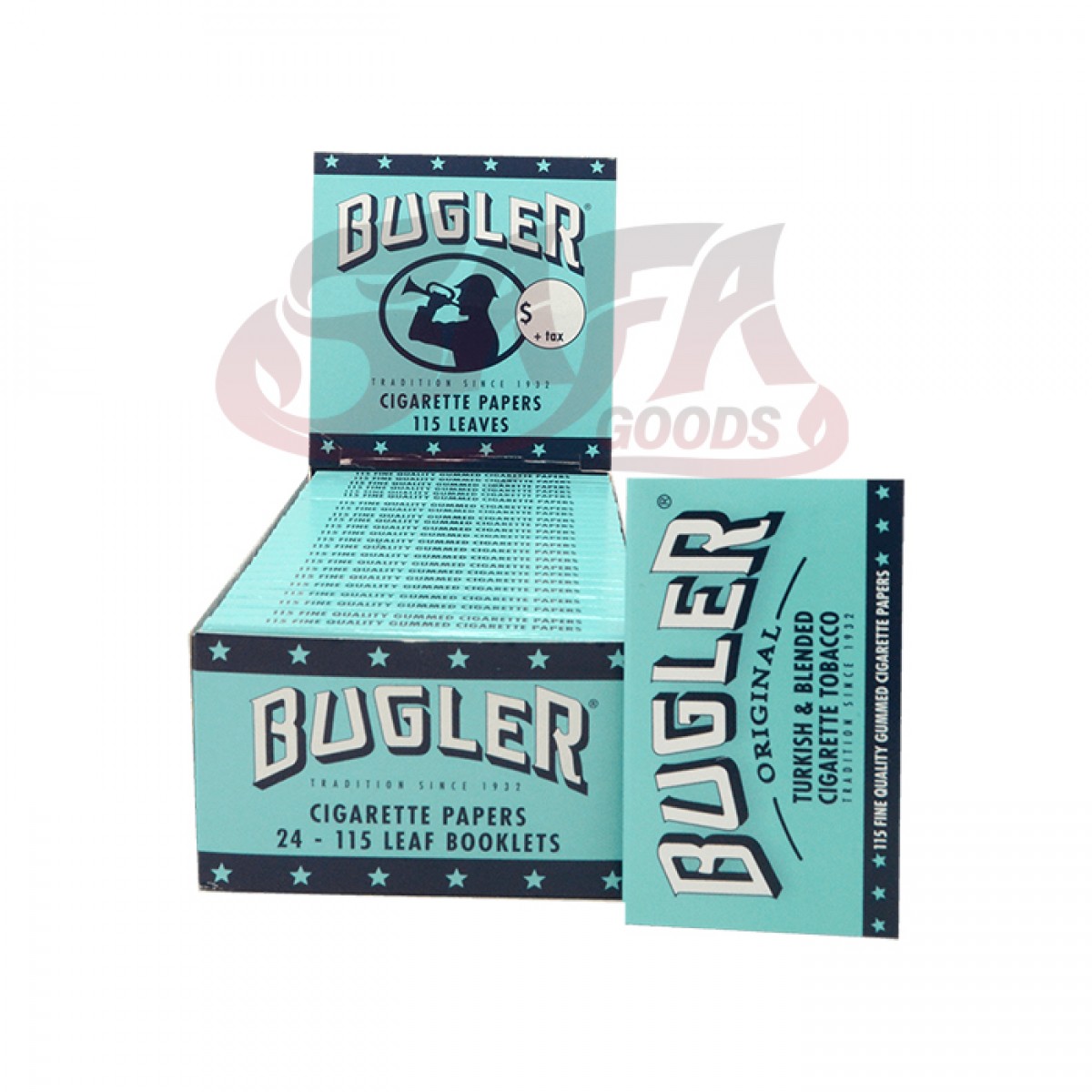 BUGLER Rolling Papers - 1-1/4" 24ct