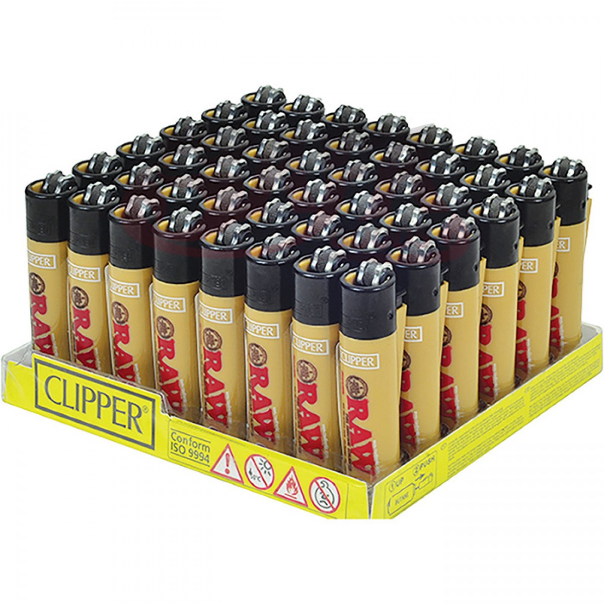 Clipper RAW Butane Lighters Display Box MINI