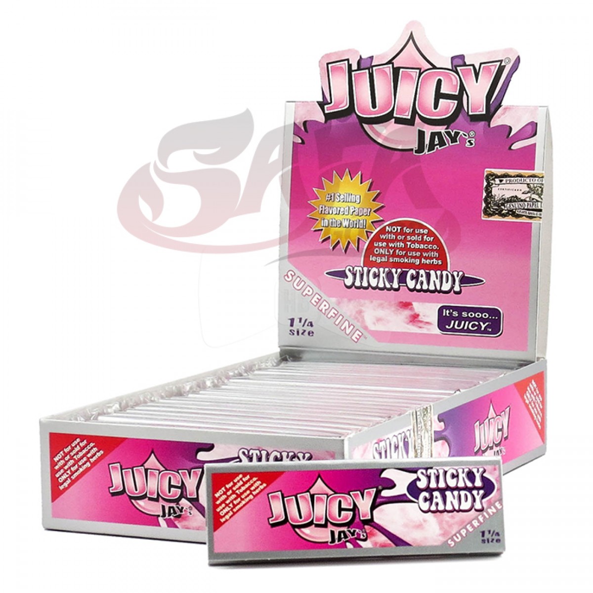 Juicy Jay's SUPER FINE Rolling Papers - 1-1/4in. (24CT)