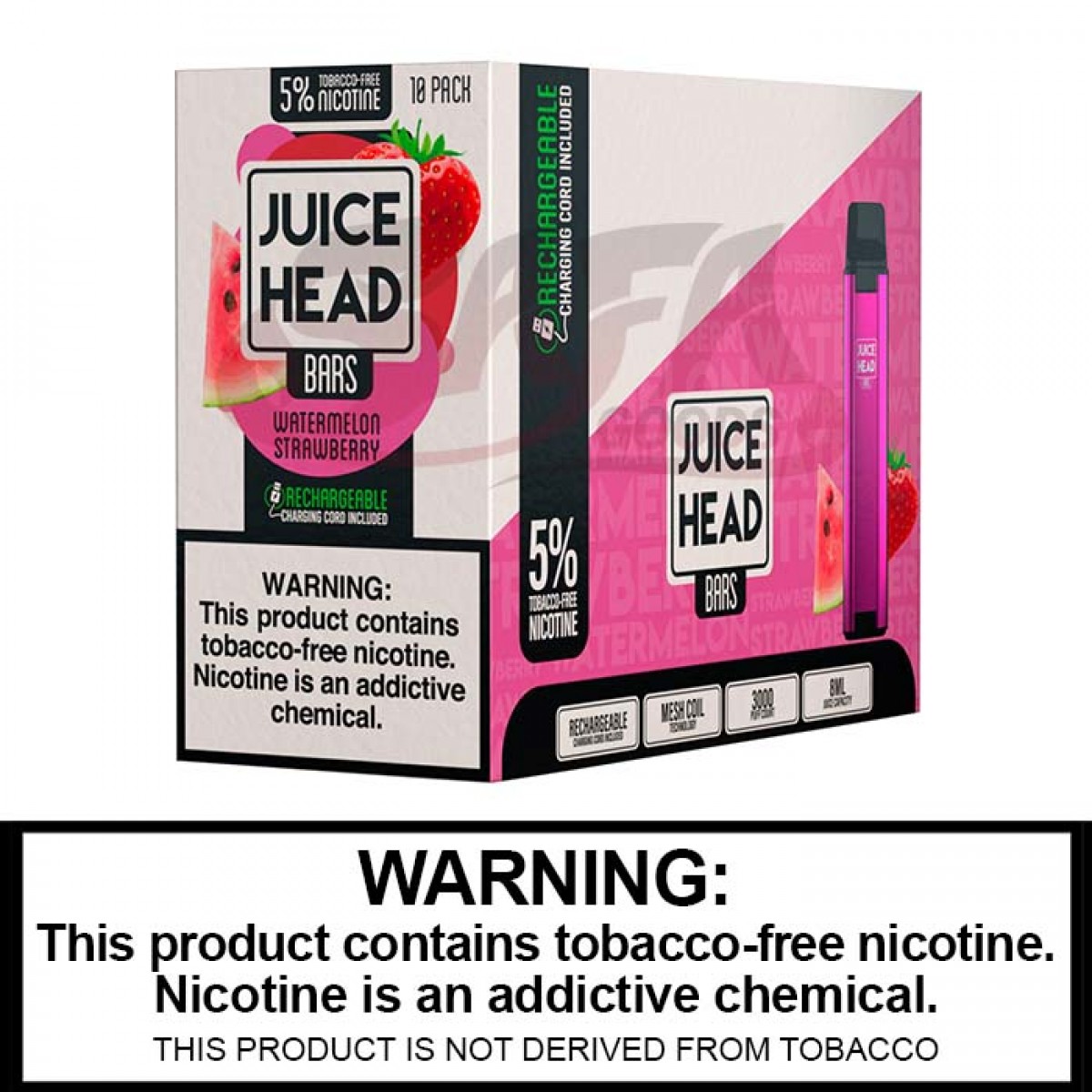 Juice Head Bars Tobacco-Free Nicotine Disposables [3000 PUFFS] 10PC