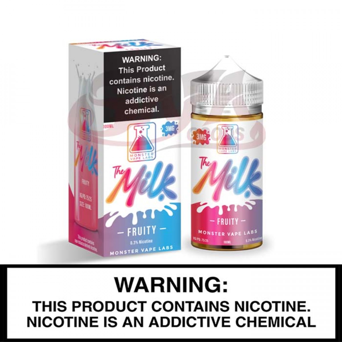Monster Vape Labs | The Milk [Tobacco-Free Nicotine] | 100mL Freebase Bottles