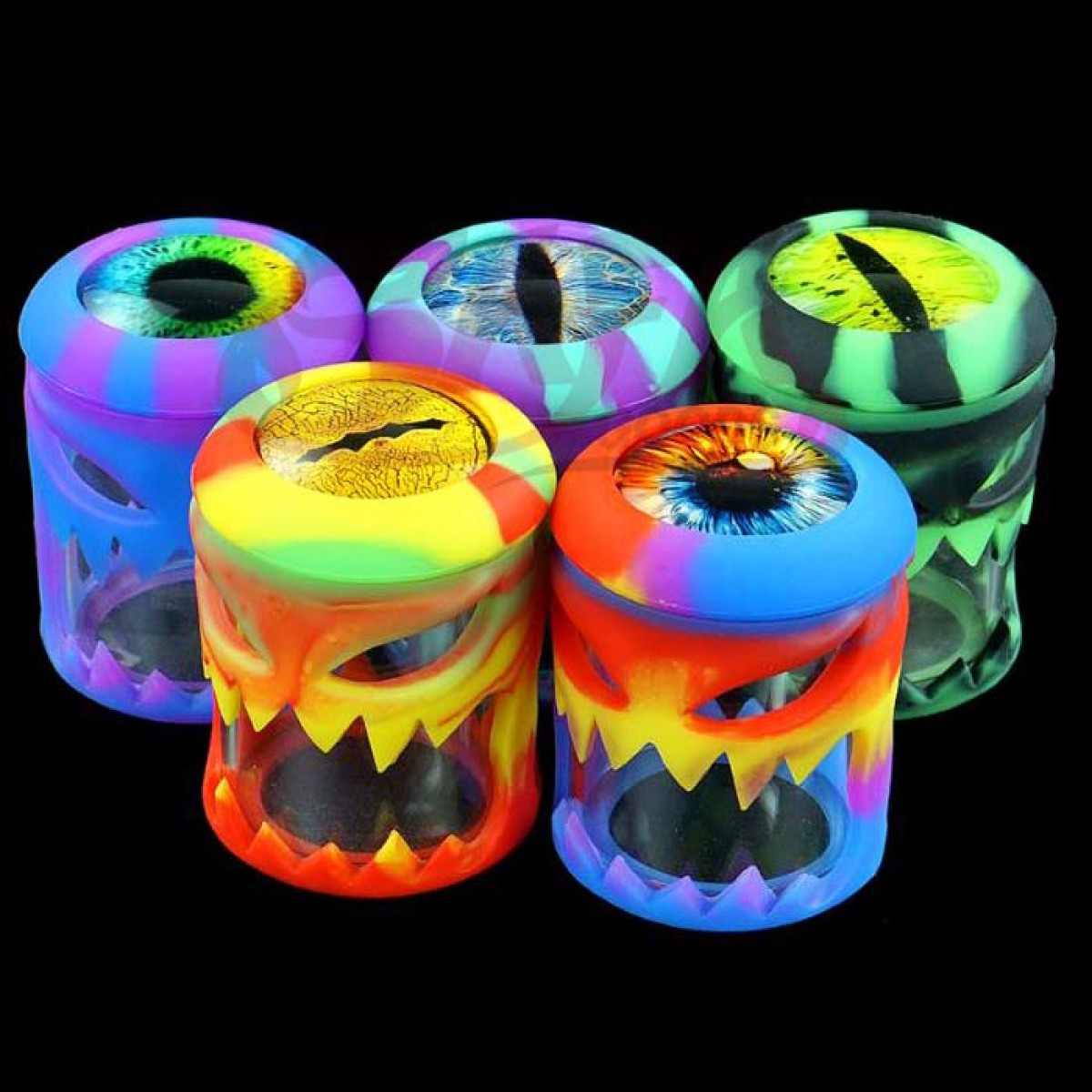 80mL Silicone Storage Containers - Skull