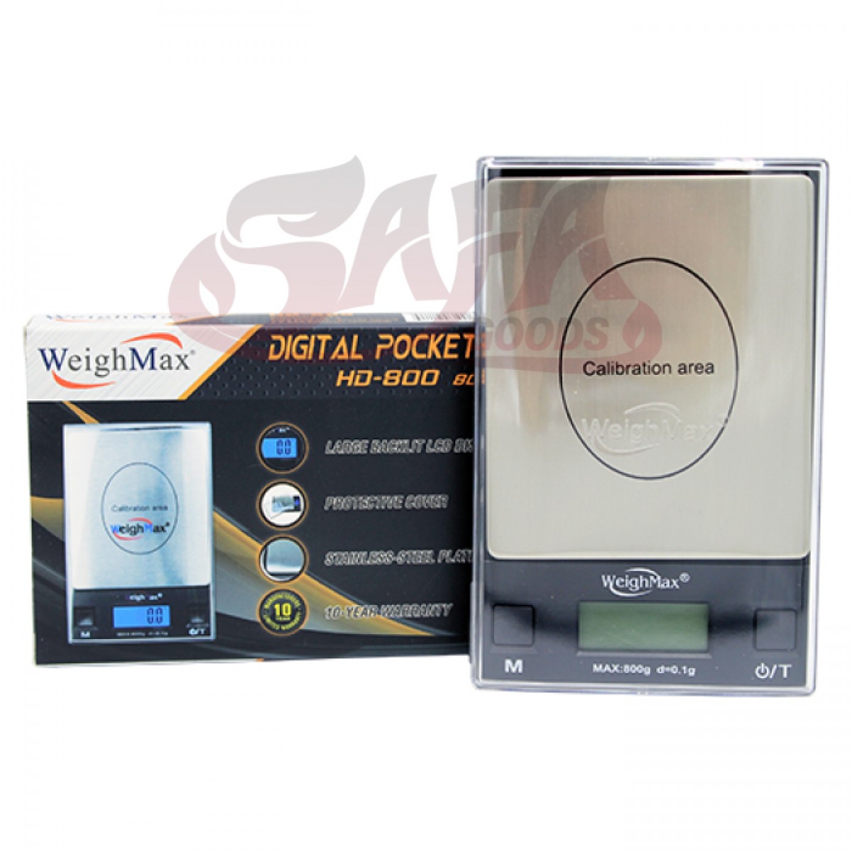 WeighMax HD800 Digital Scale [800G/0.1G]