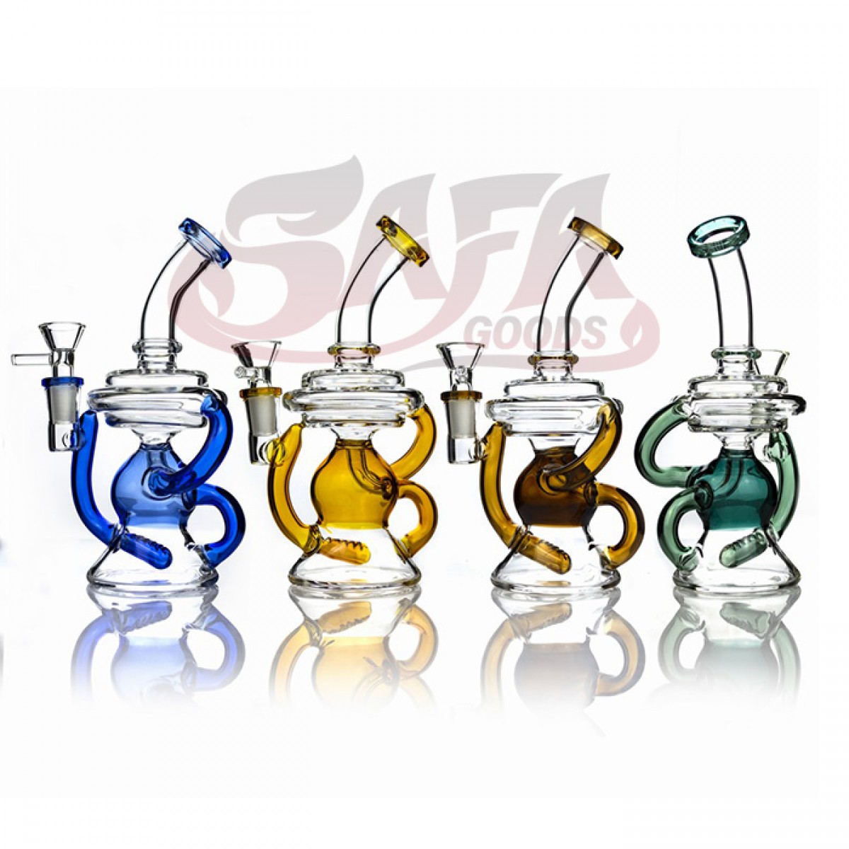 8.5 Inch Klein Recycler Inliner Perc Water Pipes