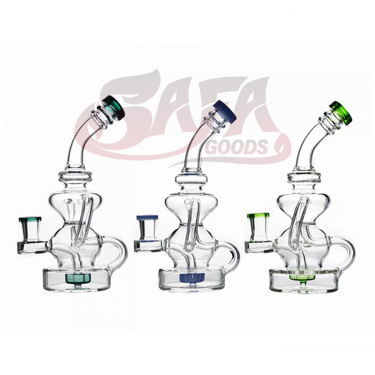 8 Inch Klein Recycler Disc Perc Water Pipes